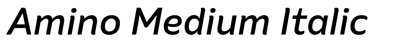 Amino Medium Italic